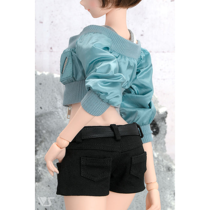 Blue Short Jacket Set