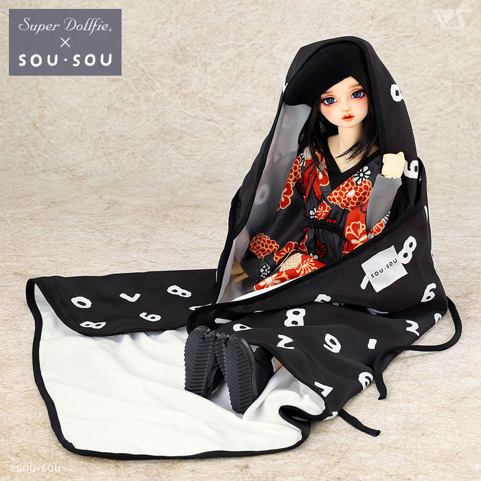 SOUSOU SO-SU-U Pattern Wrapping Blanket for Dollfie