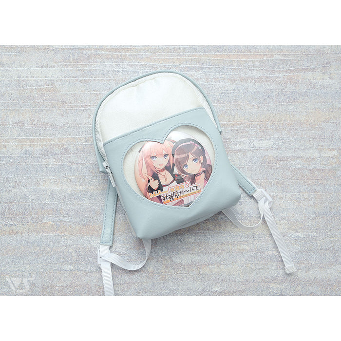 Heart Transparent Ita-Bag (Pale Blue)