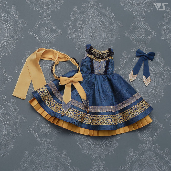 Etoile Pinafore Dress Set / Mini (Navy)