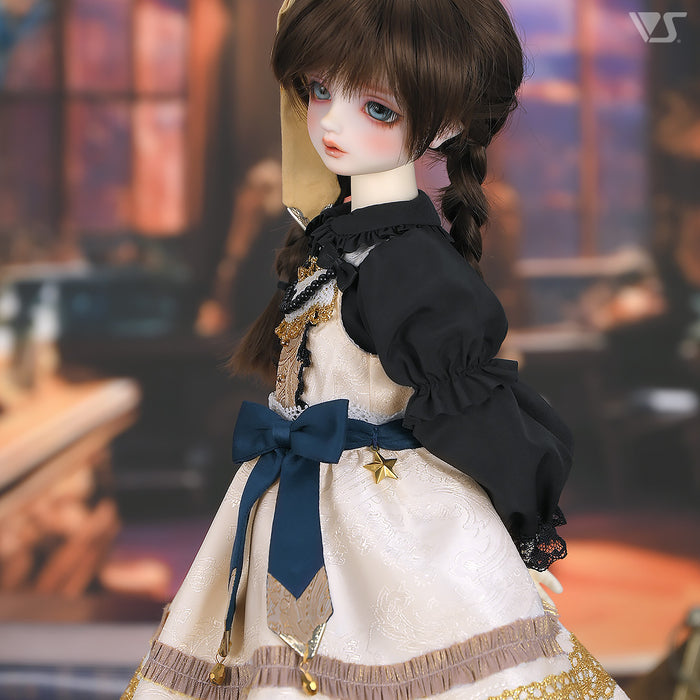 Etoile Pinafore Dress Set / Mini (White)