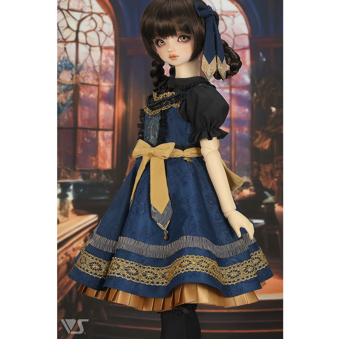 Etoile Pinafore Dress Set (Navy)