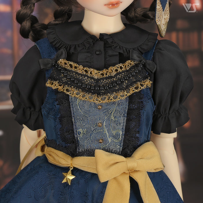 Etoile Pinafore Dress Set (Navy)