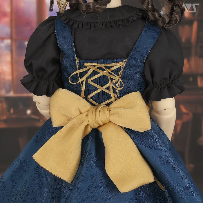 Etoile Pinafore Dress Set (Navy)