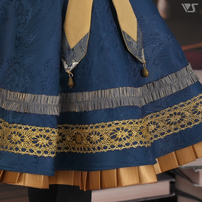 Etoile Pinafore Dress Set (Navy)