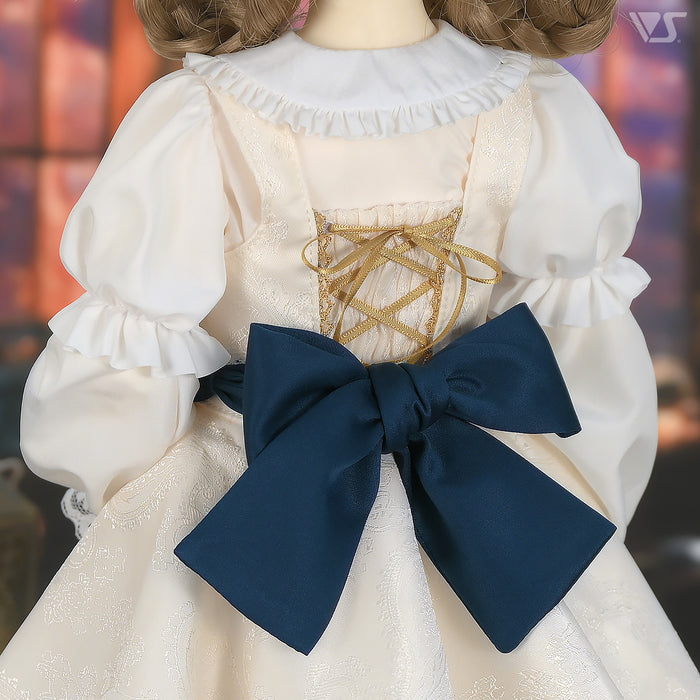 Etoile Pinafore Dress Set (White)