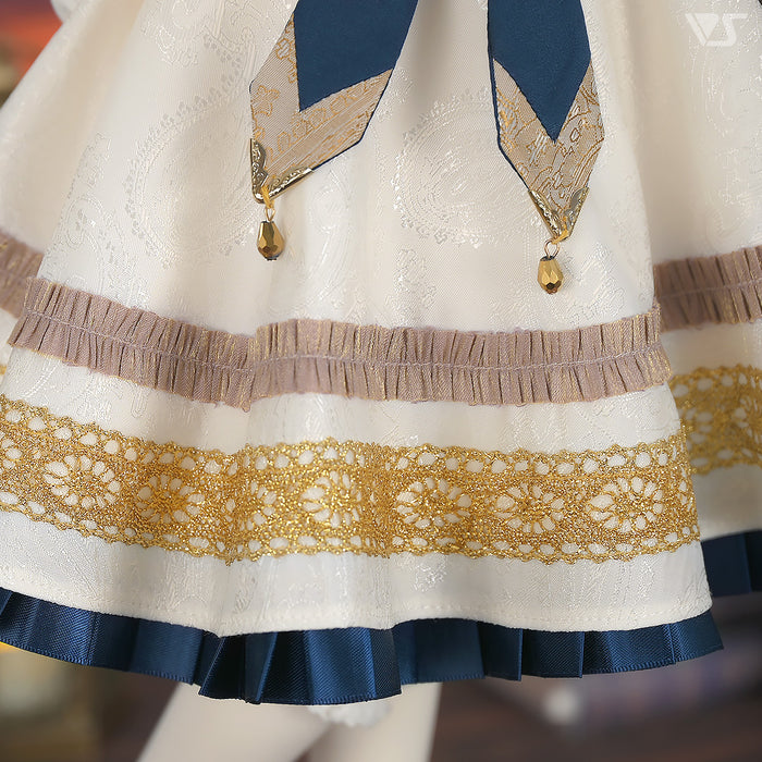 Etoile Pinafore Dress Set (White)