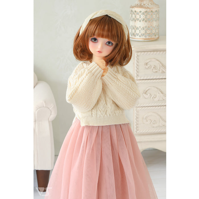 Loose Knit Sweater Set / Mini (Ivory)