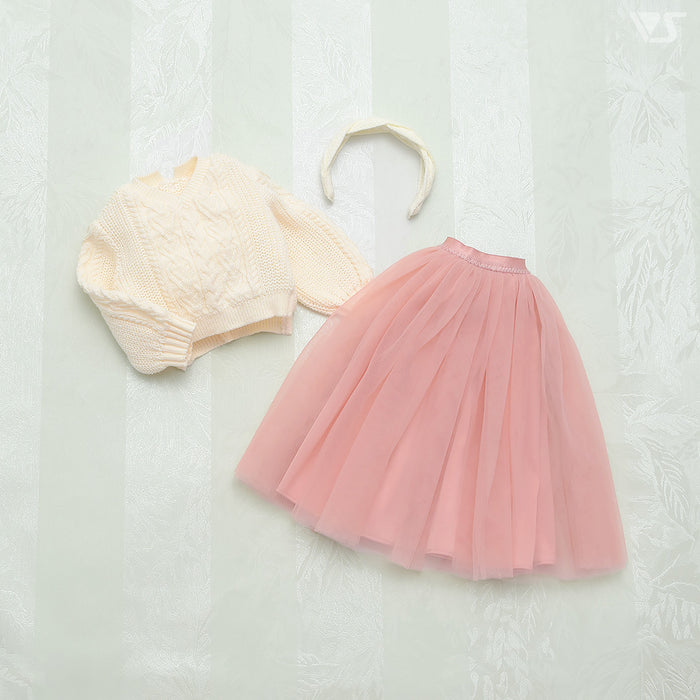 Loose Knit Sweater Set / Mini (Ivory)