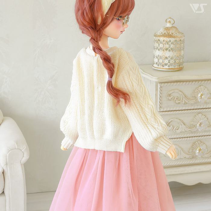 Loose Knit Sweater Set (Ivory)
