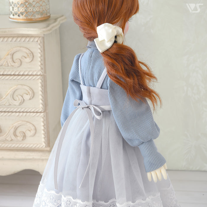 Loose Knit & Camisole Dress Set / Mini (Ice Blue)