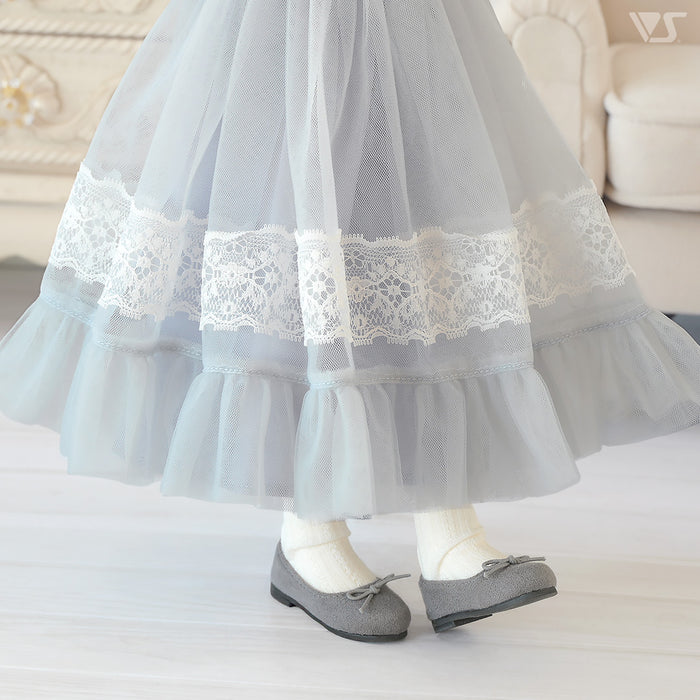 Loose Knit & Camisole Dress Set / Mini (Ice Blue)