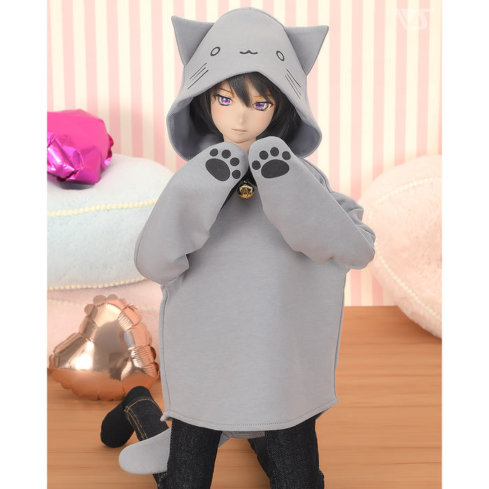 Gray Cat Hoodie