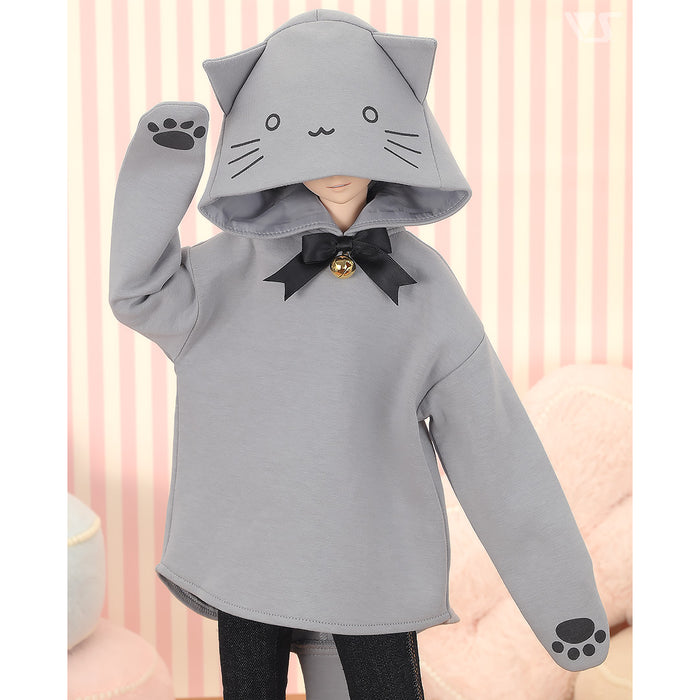 Gray Cat Hoodie