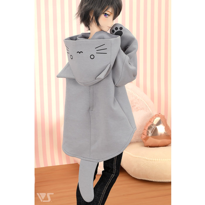 Gray Cat Hoodie