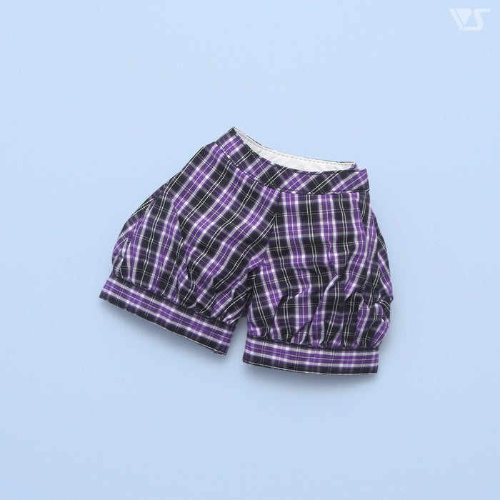 Plaid Shorts (Black & Purple)