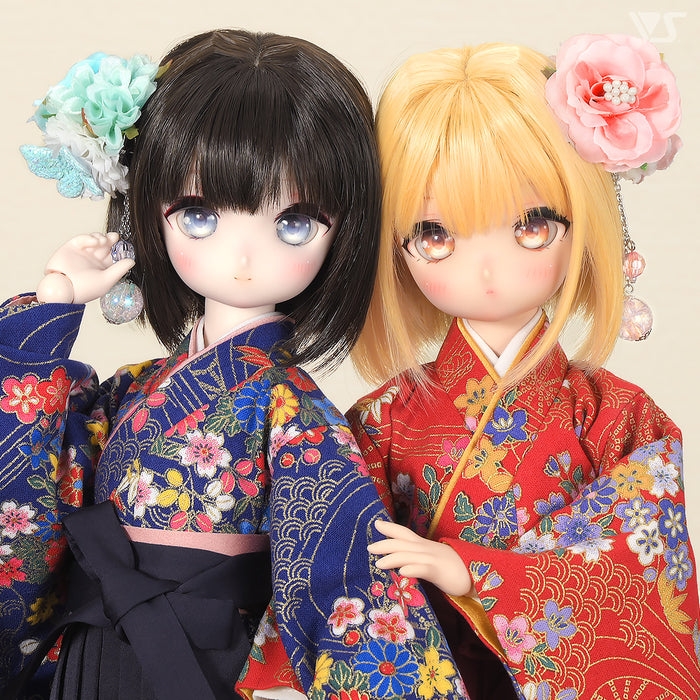 Gorgeous Hakama Set / Mini (Blue)