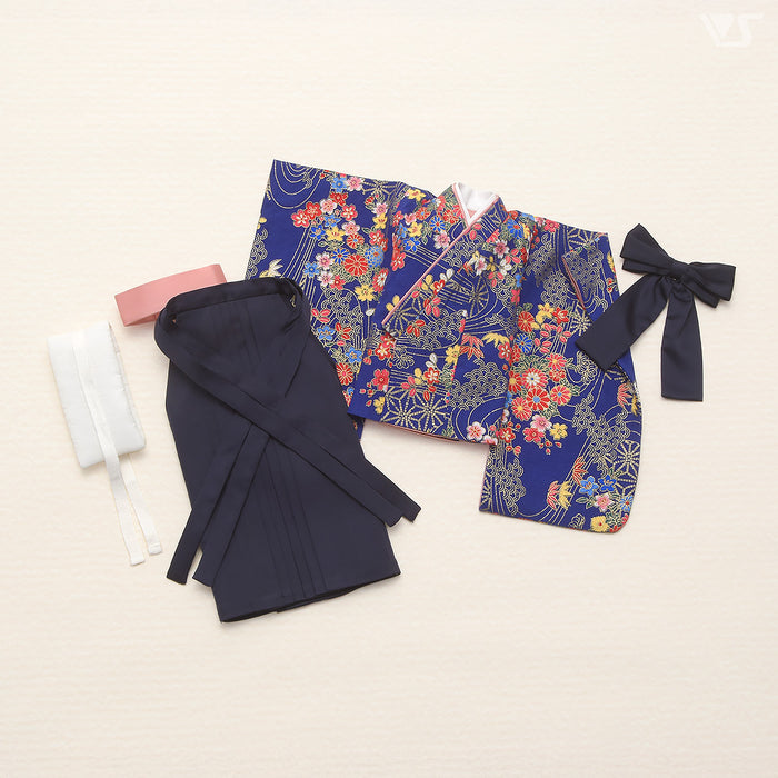 Gorgeous Hakama Set / Mini (Blue)