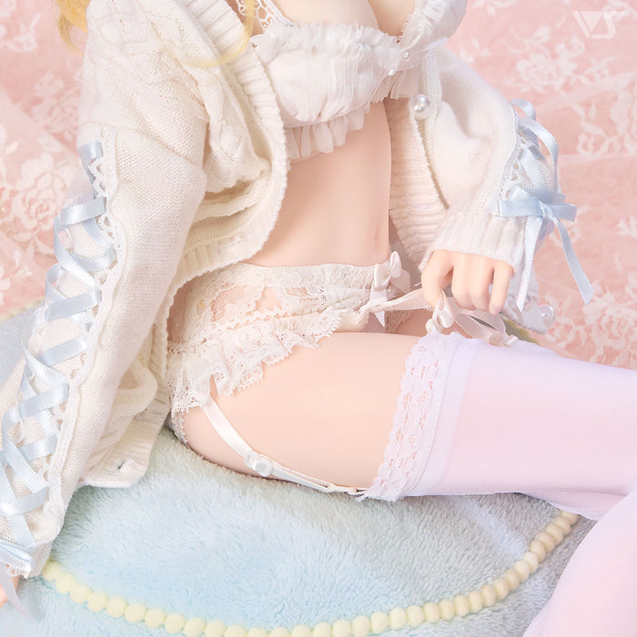 Lacy Garter Set (White)