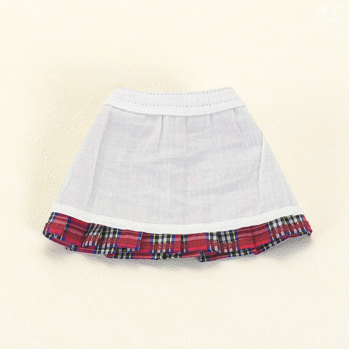 Plaid Skirt (Red / White)
