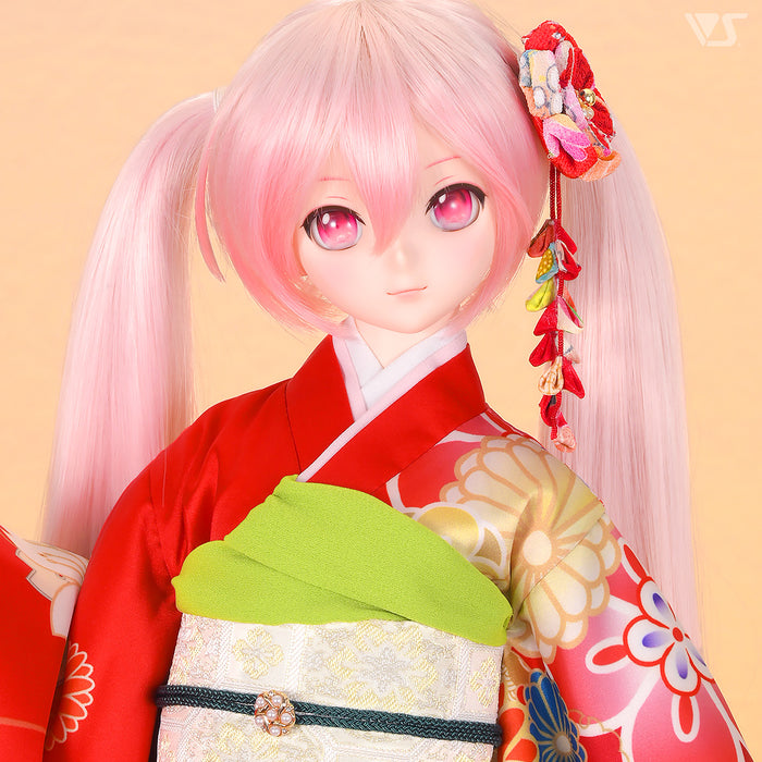 Furisode Kimono Set (Red)