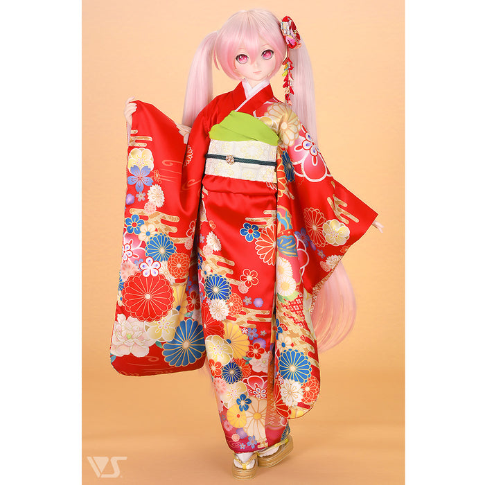 Furisode Kimono Set (Red)