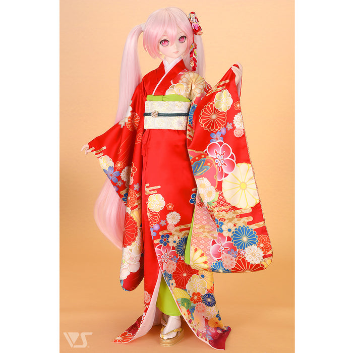 Furisode Kimono Set (Red)