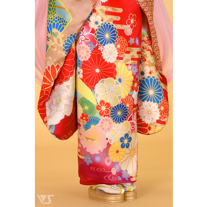 Furisode Kimono Set (Red)