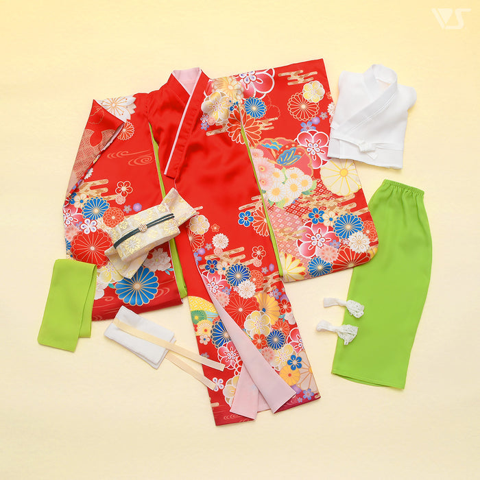 Furisode Kimono Set (Red)
