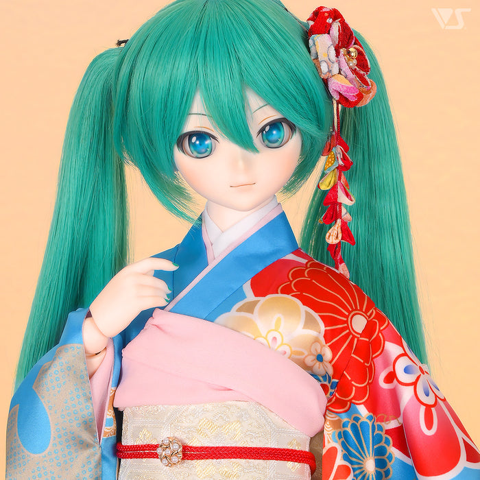 Furisode Kimono Set (Blue)