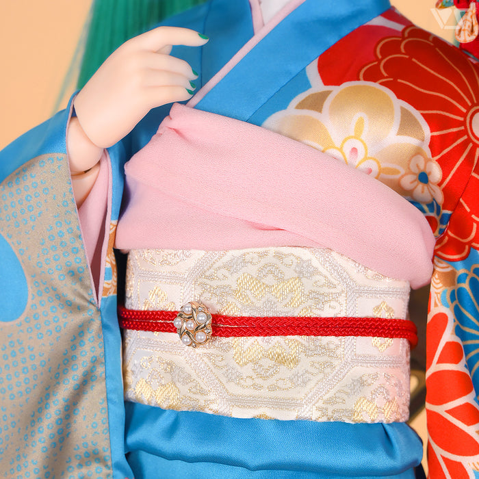 Furisode Kimono Set (Blue)