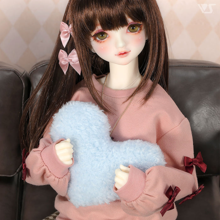 Heart Cushion Set (White & Blue)