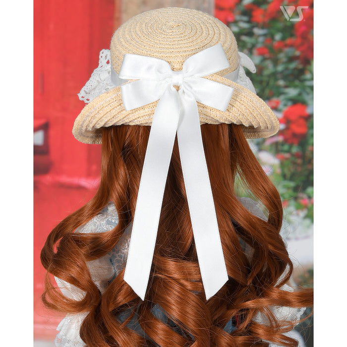 Bergere Hat (Beige / White Ribbon)