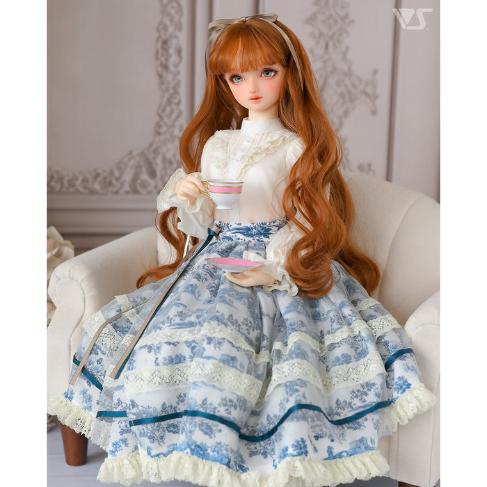 Wrap Skirt (Toile de Jouy / Blue)
