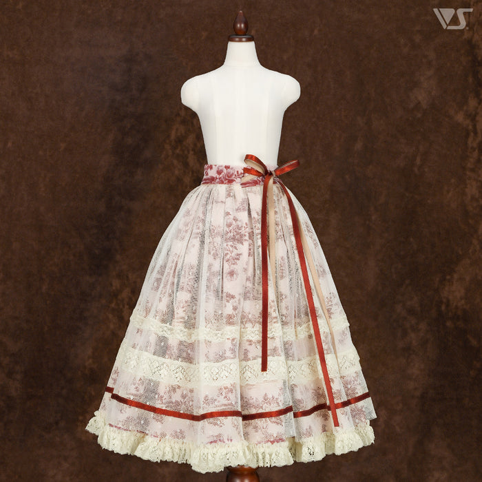 Wrap Skirt (Toile de Jouy / Red)