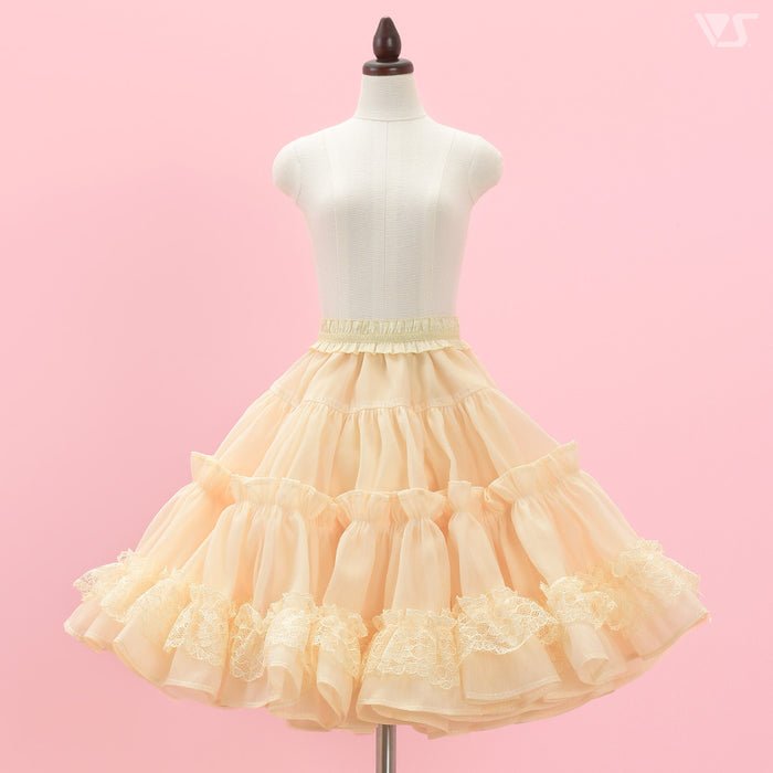 Organdy Pompon Skirt (Ecru)