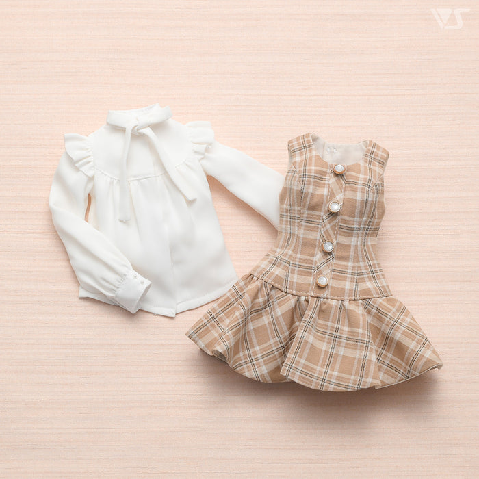 Plaid Dress Set / Mini (Mocha)