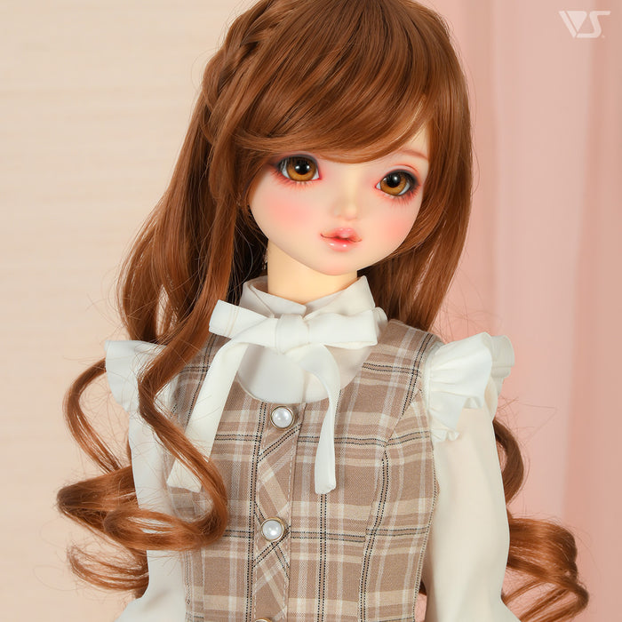 Plaid Dress Set (Mocha)