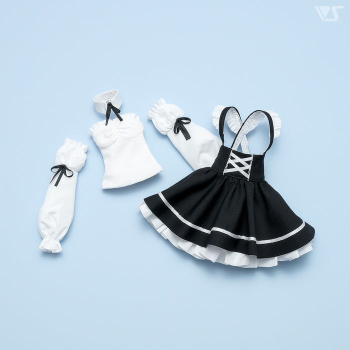 Suspender Lace-up Skirt Set / Mini (Black)