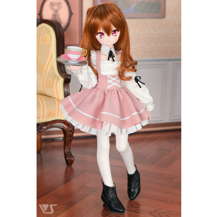 Suspender Lace-up Skirt Set / Mini (Pink)