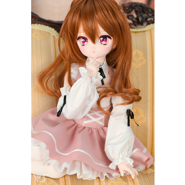 Suspender Lace-up Skirt Set / Mini (Pink)