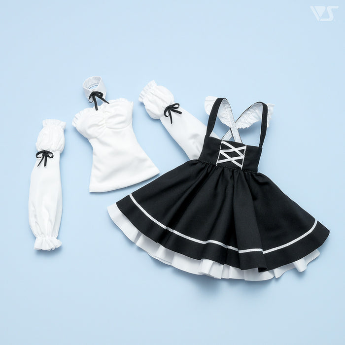 Suspender Lace-up Skirt Set (Black)