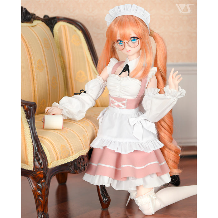 Suspender Lace-up Skirt Set (Pink)