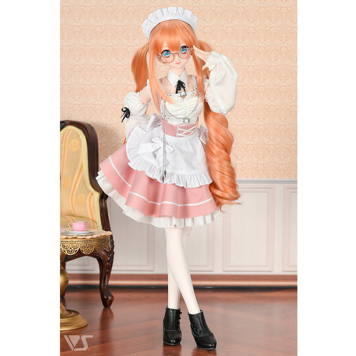 Suspender Lace-up Skirt Set (Pink)