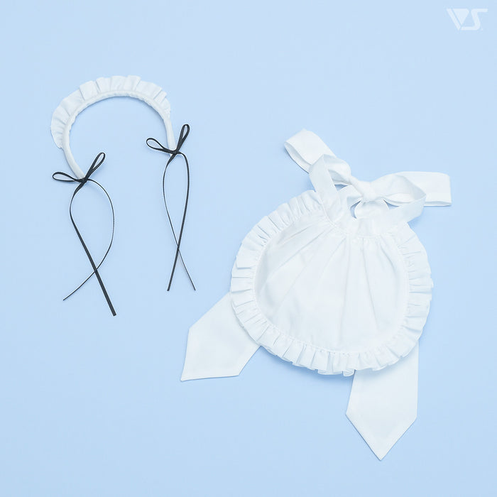 Maid Headband & Apron Set (Black Ribbon)