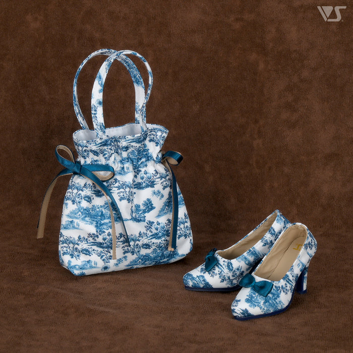 Toile de Jouy Bag & Shoes Set