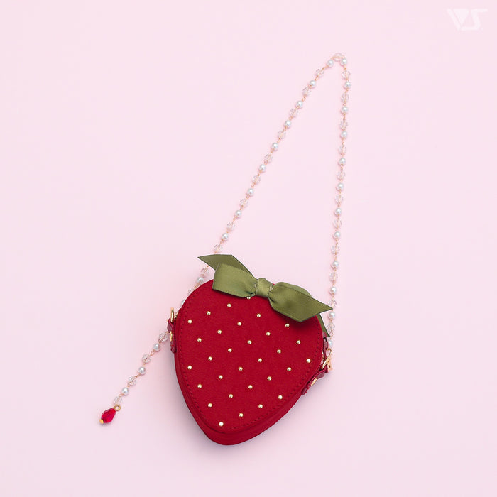 Strawberry Satin Shoulder Bag