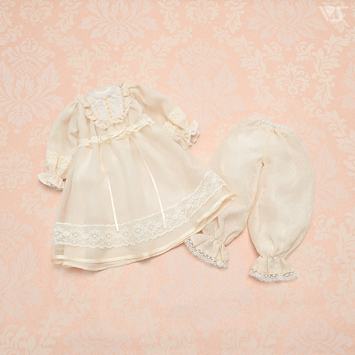Tulle Collar Blouse Set / Mini