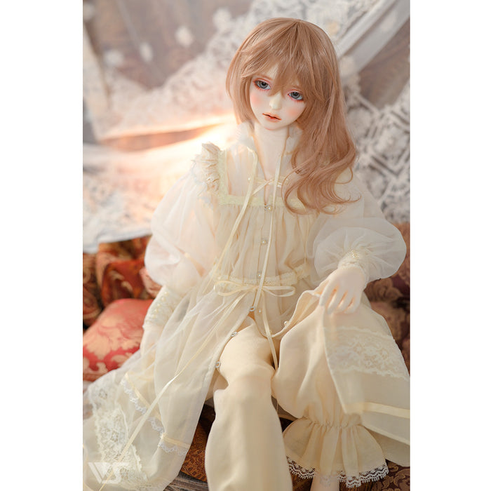 Tulle Collar Blouse Set