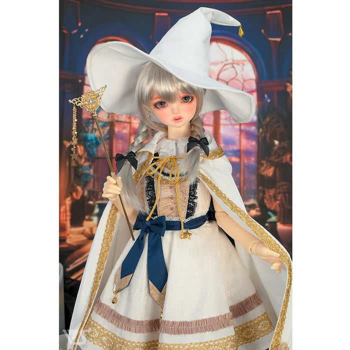 Moon Drop Wizard Hat (White)